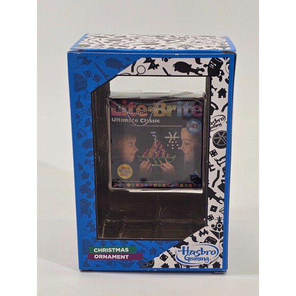 ALK Kurt S Adler Christmas Tree Ornament Lite-Brite Hasbro Toy Light Bright NEW - Picture 3 of 5
